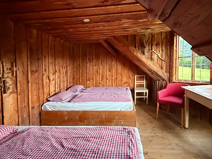 Übernachten auf der Gschendt Alm, Grossraming im Ennstal in der Almimoon Suite